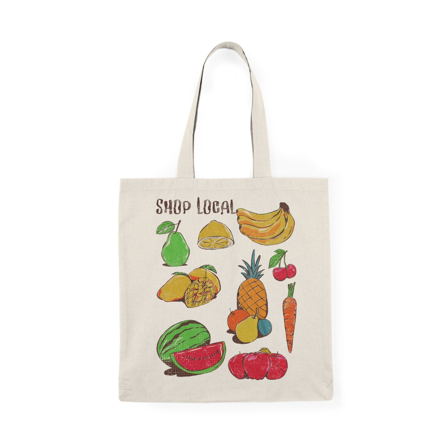 Local Fruits Natural Tote Bag