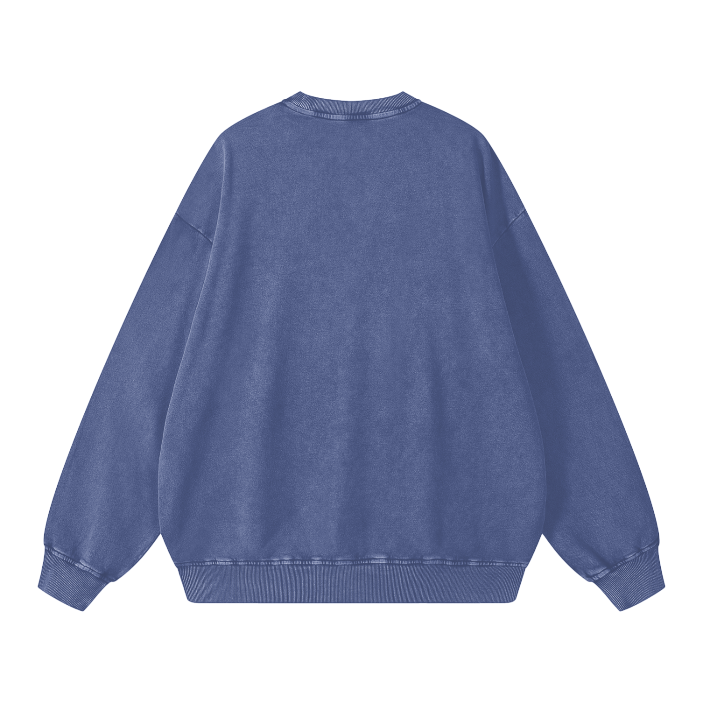 Anxiety Polar Bear Acid Wash Oversize Sweatshirt
