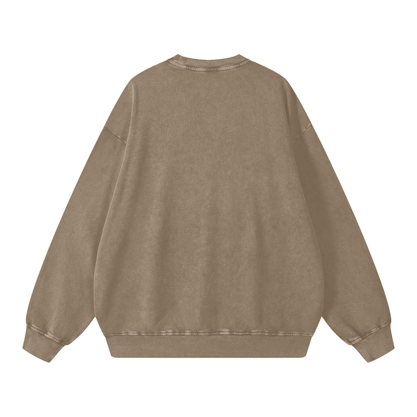 Anxiety Polar Bear Acid Wash Oversize Sweatshirt