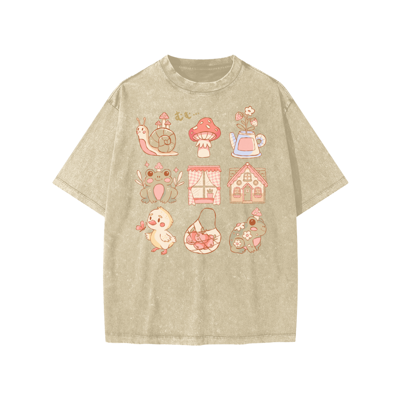 Cottage Frogs Snow Washed KIDS Tee