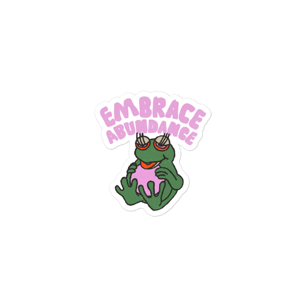 Abundance Toad Retro Sticker
